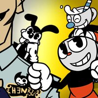 Cuphead Vs Batim, Pt. 1 - Rockit Gaming, Rockit, Vinny Noose